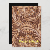 cowboy western landpatroon met gereedschap kaart (Voorkant / Achterkant)