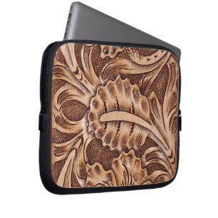 cowboy western landpatroon met gereedschap laptop sleeve