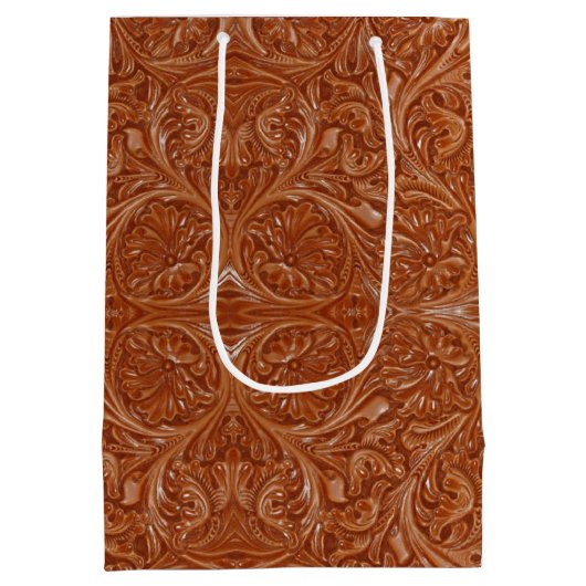 cowboy western landpatroon met gereedschap medium cadeauzakje (Achterkant)