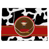 Cowboy Western Old West Birthday Groot Cadeauzakje (Voorkant)