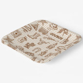 Cowboy Western Papieren Bordje (Gebogen)