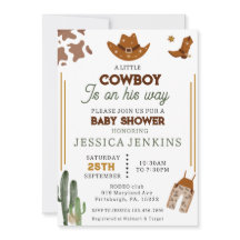 Cowboy Western Pet Boots Denim Boy Baby shower