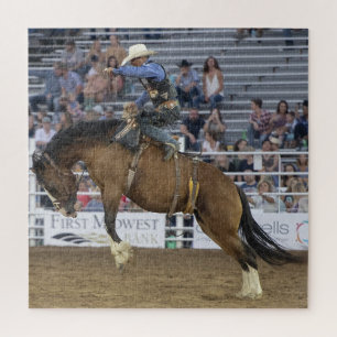 Cowboy Western Rodeo Bucking Horse Corral Legpuzzel