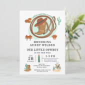 Cowboy Western Thème Anniversaire Invitation (Debout devant)