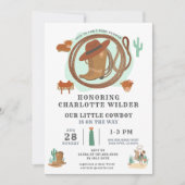 Cowboy Western Thème Anniversaire Invitation (Devant)