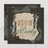 Cowboy westerne ranch corral kaart (Voorkant / Achterkant)