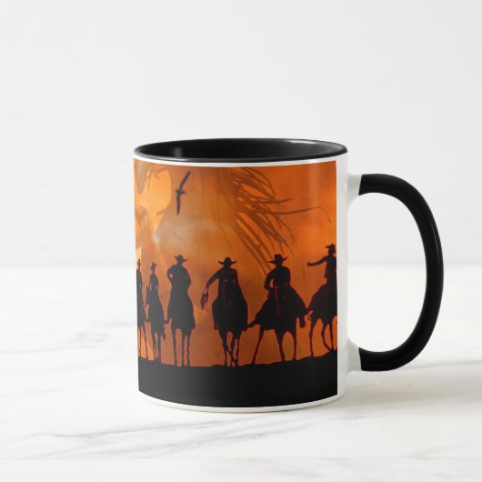 Cowboy Westerne Roundup Time Horse Ranch Coffee Mo Mok (Rechts)