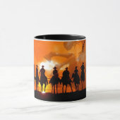 Cowboy Westerne Roundup Time Horse Ranch Coffee Mo Mok (Midden)