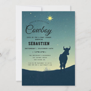 Cowboy Westerne uitnodiging