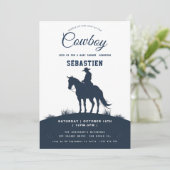 Cowboy Westerne uitnodiging (Staand voorkant)