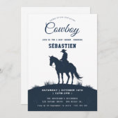 Cowboy Westerne uitnodiging (Voorkant / Achterkant)