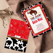 Cowboy Westerne Uitnodiging van het Oude Baby show