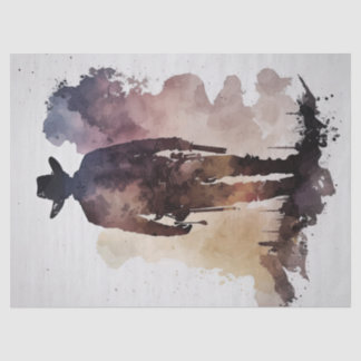 Cowboy Westerne Waterverf ontkoppeling Tissuepapier