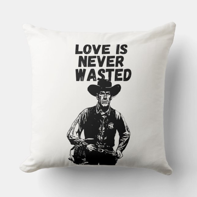 Cowboy Wijsheid Kussen (Voorkant)