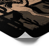 Cowboy Wild West Country Horseck Riding Horse Retr Poster (Hoek)