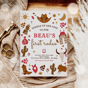 Cowboy Wild West Rodeo Ranch Birthday Party Kaart