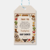 Cowboy Wild West Rodeo Ranch | Rustische Westerse Cadeaulabel (Voorkant)