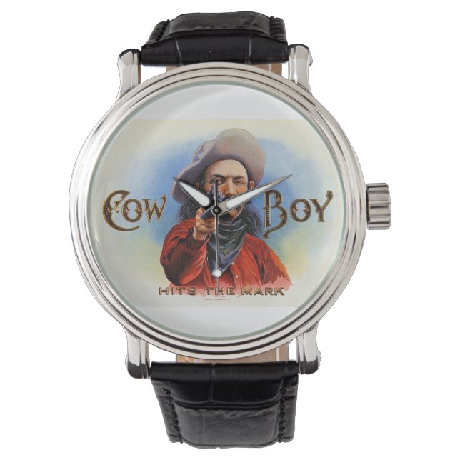 Cowboy Wild West Watch Horloge (Voorkant)