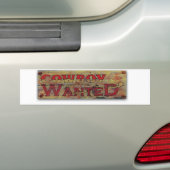 Cowboy wilde bumpersticker (Op auto)