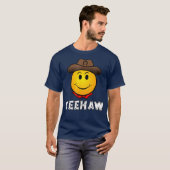 Cowboy Yeehaw Emoji T shirt Western Rodeo T-shirt (Voorkant volledig)