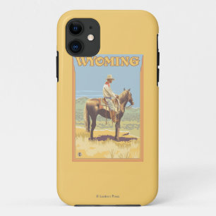 Cowboy (Zijaanzicht)Wyoming iPhone 11 Hoesje