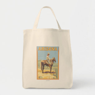 Cowboy (zijdelings Uitzicht) Arizona Tote Bag