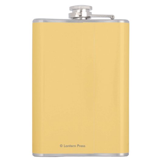 Cowboy (zijdelings Uitzicht) Colorado Heupfles (Achterkant)