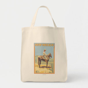 Cowboy (zijdelings Uitzicht) Nieuw Mexico Tote Bag