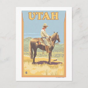 Cowboy (zijdelings Uitzicht)Utah Briefkaart