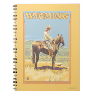 Cowboy (zijdelings Uitzicht) Wyoming Notitieboek