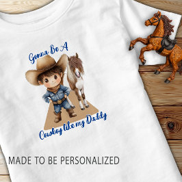 Cowboy zoals mijn vader Schattigee Pony Kinder Shirts