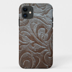 Cowboybruin western landlederpatroon iPhone 11 hoesje