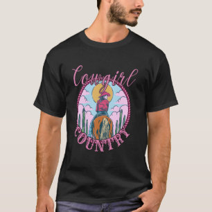 Cowboycore Cowgirl Zadel Op Esthetiek Yeehaw Howd T-shirt