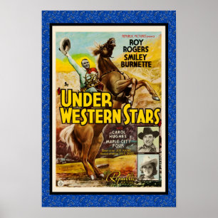  cowboyfilm onder de Westerne Stars Poste Poster