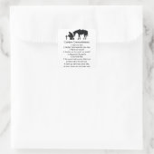 Cowboygeboden Vierkante Sticker (Tas)