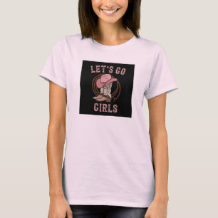 Cowboyhoed Laarzen Laten we gaan Meisjes Western C T-shirt