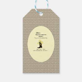 Cowboyhoed Schoenen Patroon Bachelorette Feest Cadeaulabel