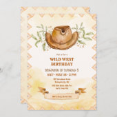 Cowboyhoeden uitnodiging (Voorkant / Achterkant)