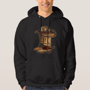 Cowboyhoedrijden Pet Line Danslaarzen Cowboy Hoodie
