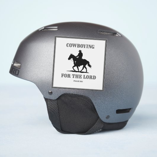 Cowboying voor de Lord Vinyl Sticker (Helm Zijkant)