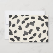 Cowboykleding Wild West Baby shower Bedankkaart (Achterkant)