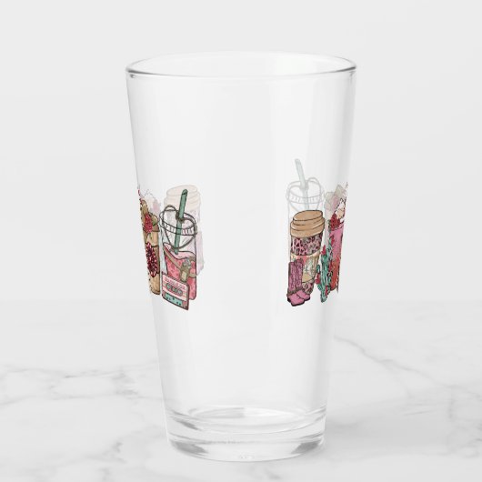 cowboykoffietijd glas (Links)