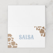 Cowboyl Rodeo Verjaardag Eten Labels (Buitenkant ongevouwen)