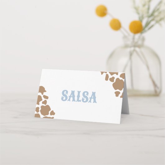 Cowboyl Rodeo Verjaardag Eten Labels (Voorkant)