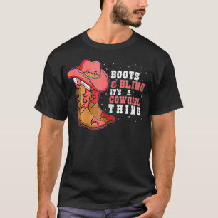 Cowboylaarzen Cowgirl Rodeo Western Land Vintage T-shirt