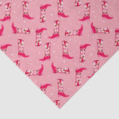 Cowboylaarzen en -bloemen tissuepapier (Detail)