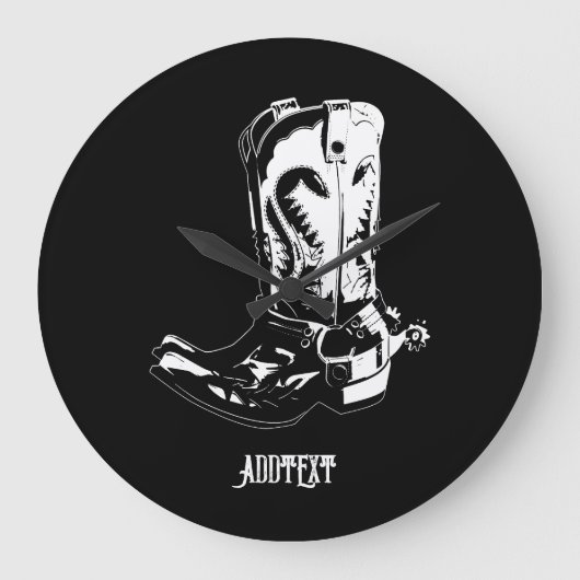 Cowboylaarzen Grote Klok (Voorkant)