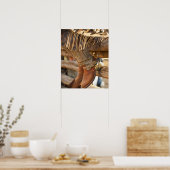 Cowboylaarzen op hek 2 poster (Keuken)