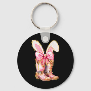 Cowboylaarzen Paashaas Howdy Coquette  Sleutelhanger