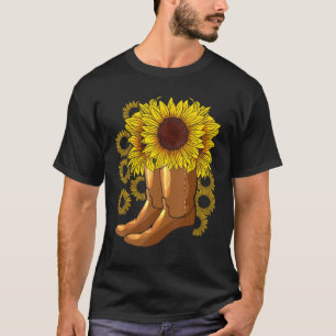 Cowboylaarzen Rodeo Rijden Vrouwen Bloemist Gift S T-shirt